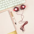 thumbnail image 2 of OUNONA Écouteurs Filaires Supra-Auriculaires Rouges avec Design à Crochet d'Oreille Câble Durable pour Sports, 2 of 4