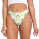 thumbnail image 1 of Balery Frogs and Dragonflies Tangas de Algodón para Mujer con Estampado – Ropa Interior Sexy, Transpirable, G-string-Small, 1 of 6