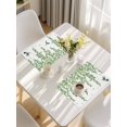 thumbnail image 5 of Spring Botanical Placemats Set of 6, Watercolor Leaves Flowers Birds Country Placemats for Dining Table, Place Mats for Kitchen Tabletop, Waterproof Wipeable Dining Table Mats Set, 5 of 9