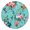Pioneer Flower Floral-3, variant on Pioneer Flower Floral Print Pattern Round Fitted Tablecloth with Elastic Edge,Dining Table Cover Waterproof,Outdoor Round Tablecloth for Camping,Dining,Indoor and Outdoor
