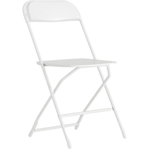 Plastic Folding Chair - White - 4 Pack 650LB Weight Capacity Comfortable Event Chair-Lightweight Folding Chair