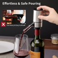 thumbnail image 4 of Aérateur à Vin Électrique Distributeur Automatique de Vin Pompe avec Tube Rétractable pour Oxydation Instantanée Cadeau, 4 of 5