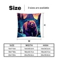 thumbnail image 5 of Bear Chair Pillow Covers Set with Velvet Material, Unique Patterns, 16x16, 18x18, 20x20 Inches, 2 Items Included for Throw Pillows, Pillow Inserts, 5 of 6