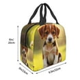 thumbnail image 5 of Portable Lunch Bag Insulated Beagle Puppy Digital Illustration In Forest Lunch Box Reusable Tote Bag Unisex for Work, Travel, Picnic, Office, Camping, Hiking, Picnic, Beach, 5 of 7
