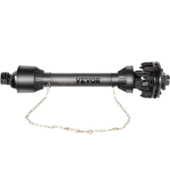PTO Shaft, 1-3/8' 6 Spline Tractor and Implement Ends PTO Driveline Shaft, Series 4 Tractor PTO Shaft, 43'-59' Brush Hog PTO Shaft with Slip Clutch Black, for Finish Mower, Rotary Cutter