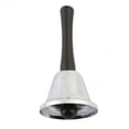 thumbnail image 1 of Silver Hand Bell Loud Call Bell Jingles Ringing for Wedding Events Decoration Food Line Alarm Christmas Gift, 1 of 5