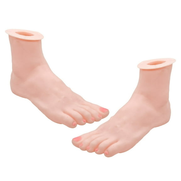 Lerpwige Lifelike Hand and Foot Display Props Sturdy Silicone Hand and Foot Mannequins for Watch and Bracelet Showcasing