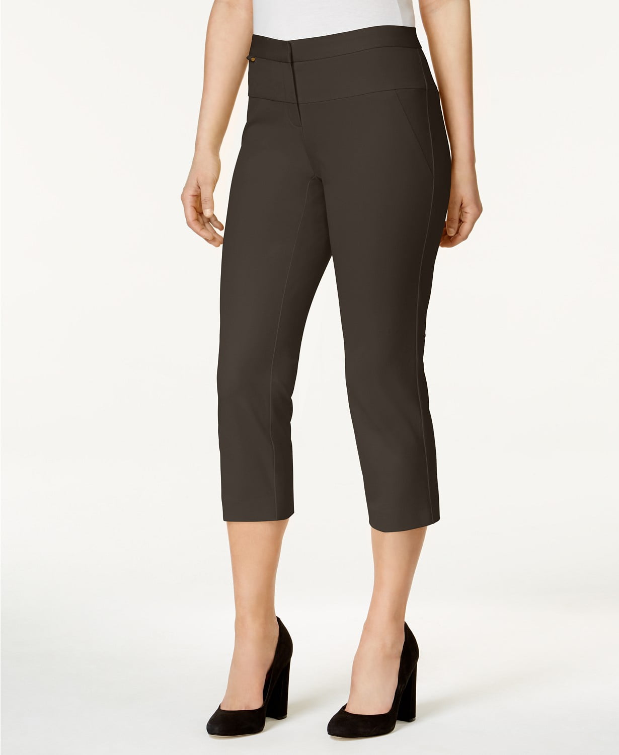 alfani tummy control capri pants