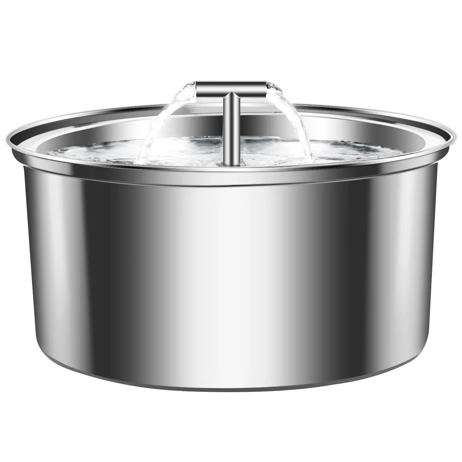 CHIKANSTORE Cat Water Fountain Stainless Steel,Intelligent Pet Water Dispenser with Automatic Circulating Water Large-Capacity Water Feeder for Cats And Dogs(3.2L/108oz)