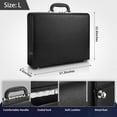 HAESTUS Leather Briefcase for Men Business, Hard Shell Classic Attache