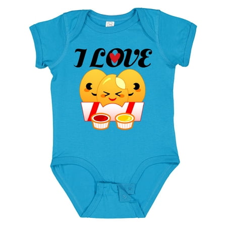 

Inktastic I Love Chicken Nuggets Gift Baby Boy or Baby Girl Bodysuit