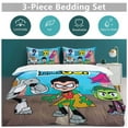 thumbnail image 5 of Teen Titans Go 3-Piece Bedding Set Warm And Comfortable Soft Duvet Cover Bed Set with 1 Duvet Cover And 2 Pillowcases for Bedroom, 5 of 7