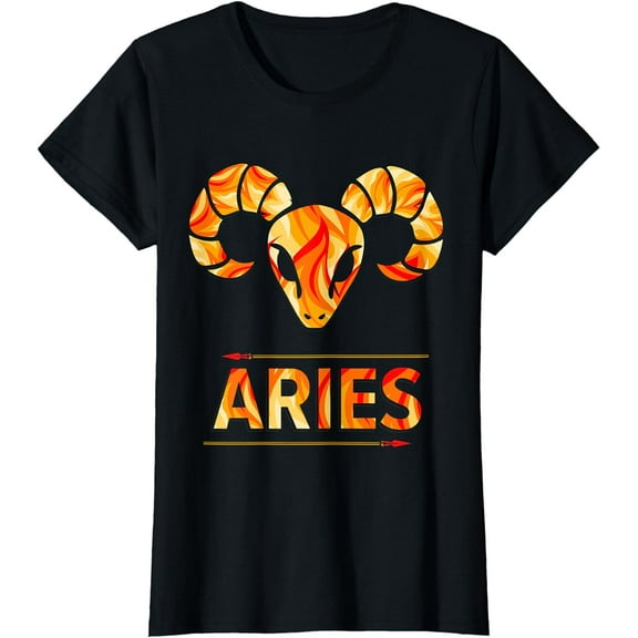 Aries Zodiac Spring Fire Sign Headstrong Ram Aries Birthday T-Shirt