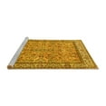 thumbnail image 2 of Ahgly Company Machine Washable Indoor Round Persian Yellow Traditional Area Rugs, 7' Round, 2 of 4
