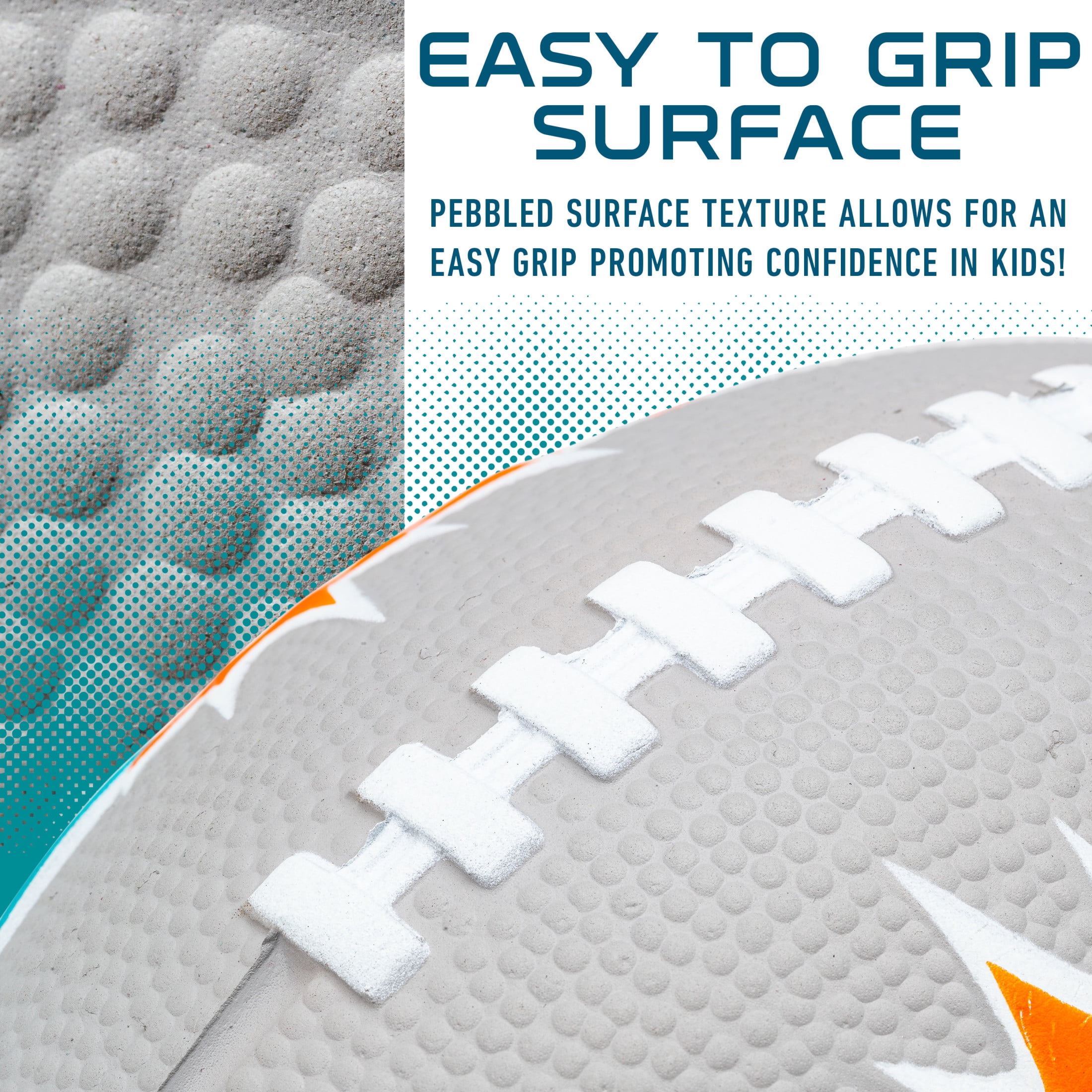 Franklin Sports NFL Miami Dolphins Football - Kids Foam Football