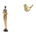 thumbnail image 1 of Estatuas de mujeres, estatuas africanas, esculturas, figuras decorativas de pájaros pequeños, estatuas de animales realistas de resina, adecuadas para, 1 of 8
