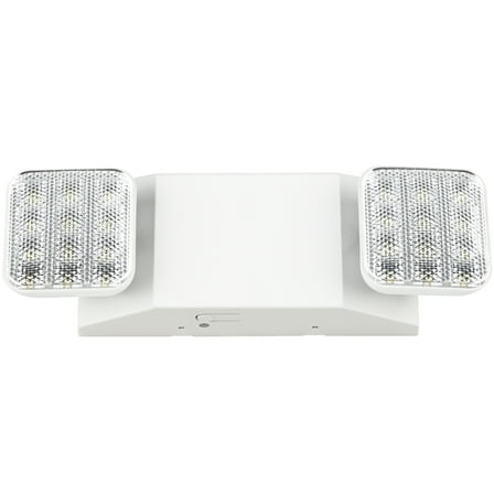 Sunco LED Emergency Lights, Commercial Lighting for Business, Power Outages, Offices, With Backup Battery (90 Minutes), Wall Mount, Hard Wired, 120-277V, Fire Resistant (94V-0) UL.