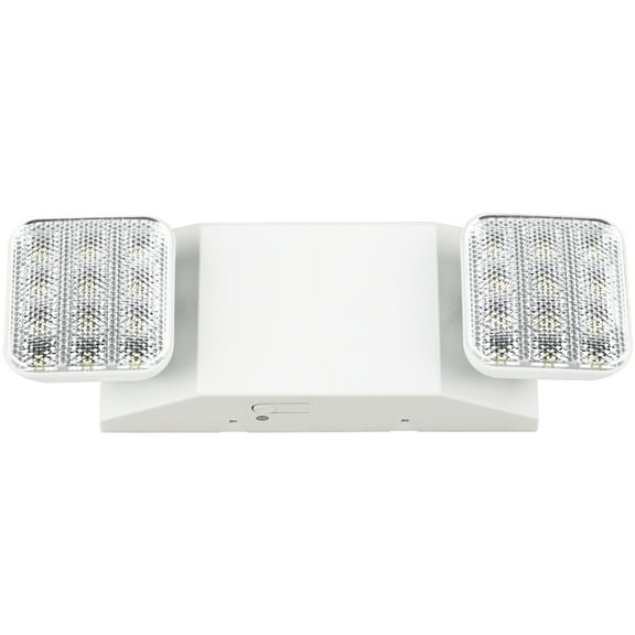 Sunco LED Emergency Lights, Commercial Lighting for Business, Power Outages, Offices, With Backup Battery (90 Minutes), Wall Mount, Hard Wired, 120-277V, Fire Resistant (94V-0) UL.