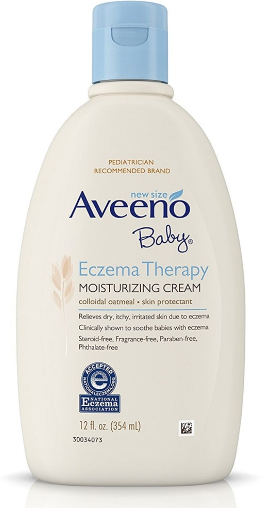 4 Pack Aveeno Baby Eczema Therapy Moisturizing Cream 12 Oz Walmart