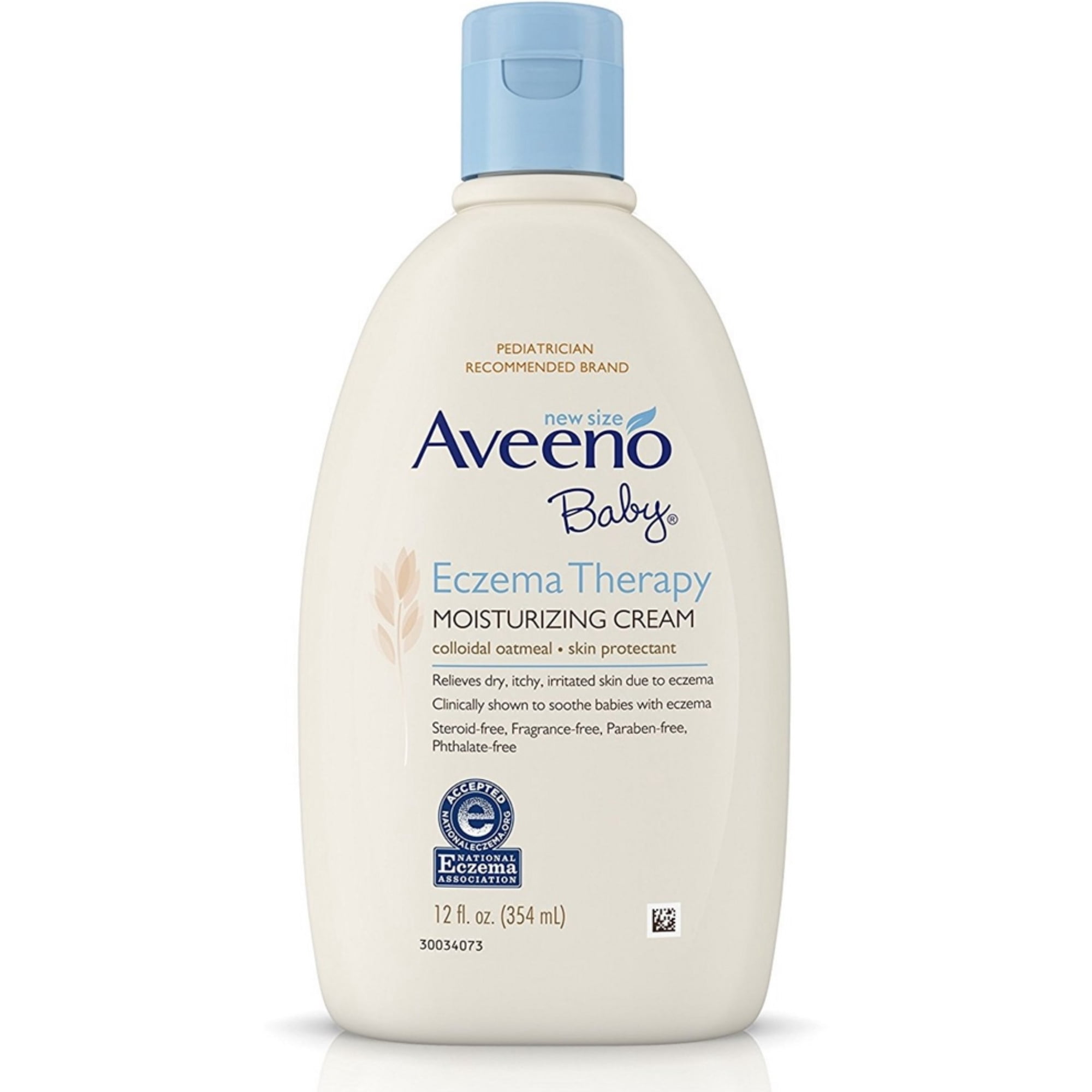 AVEENO Baby Eczema Therapy Moisturizing Cream 12 oz (Pack of 2)