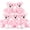 Pink-5pcs, variant on MaoGoLan 10 Pcs Pink Bear Stuffed Animals Set 13'' Cute Plush Stuffed Bear Toy Bulk