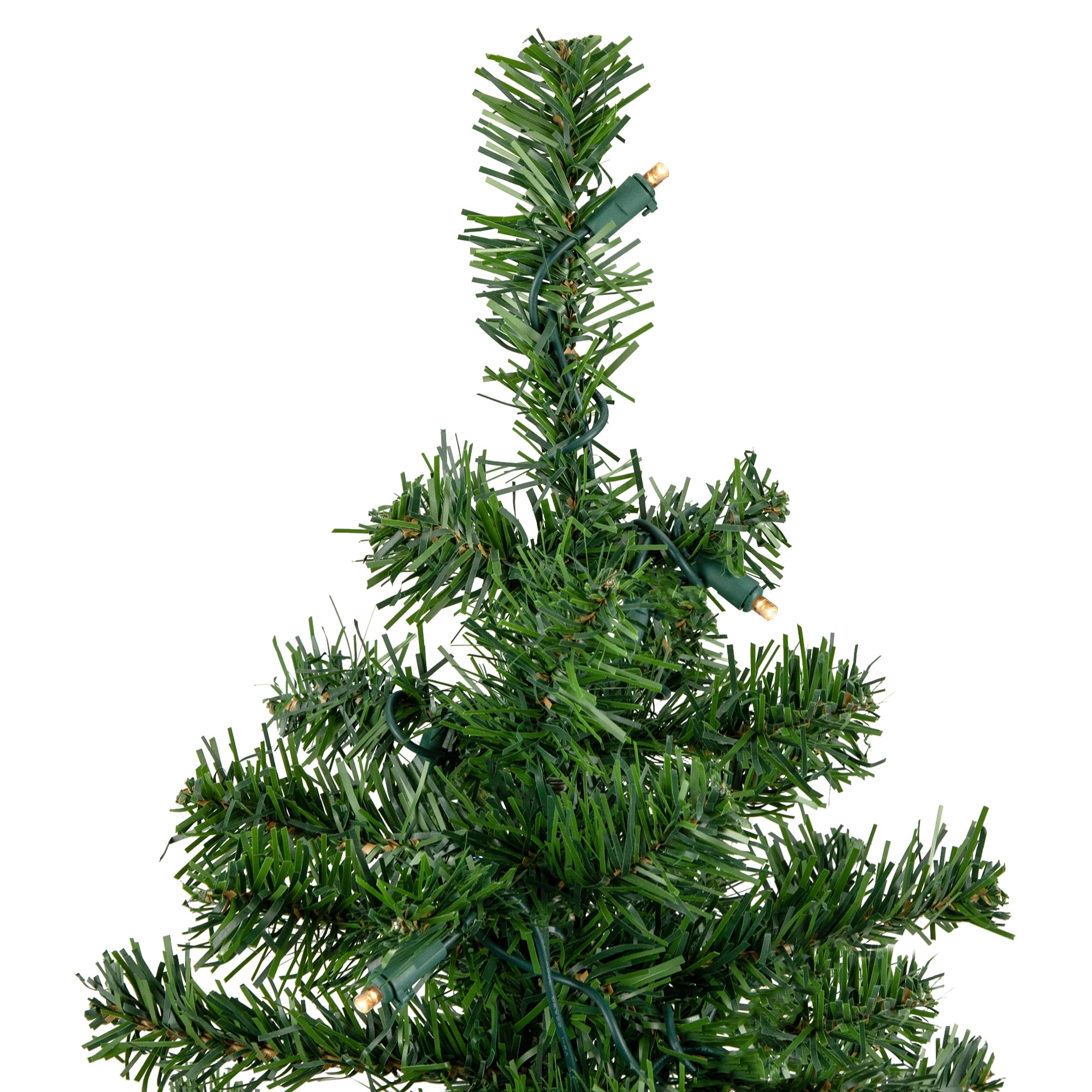 2' x 14" Pre-Lit Mixed Classic Pine Medium Artificial Christmas Tree - Warm Clear LED Lights