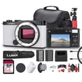thumbnail image 1 of Panasonic Lumix S9 Mirrorless Camera in White (DC-S9GD-W) Bundle Including: 64 GB Memory Card, DMW-BLK22, Case, Lens Caps, Hand Strap, More Accessories, 1 of 7