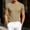 Khaki, variant on COSFO White Oversized Mens T Shirt Summer Short Sleeve Workout Shirts Classic Fit with Pocket Pullover Mesh Crew Neck Tops