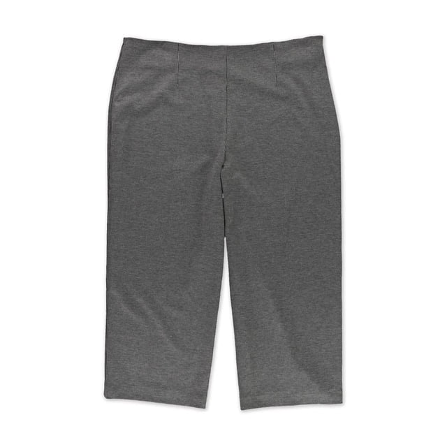 Alfani Pantalones de vestir de pata de gallo para mujer, gris, 8