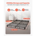 thumbnail image 2 of VEVOR Box Spring, Queen Size Bed Frame with Washable Fabric Cloth, Heavy Duty Metal Frame for Queen Bed, 5.1 in Mattress Foundation, 3500 lbs Max Weight Capacity, Easy Assembly, 79.1 x 59.6 x 5.1 in, 2 of 9