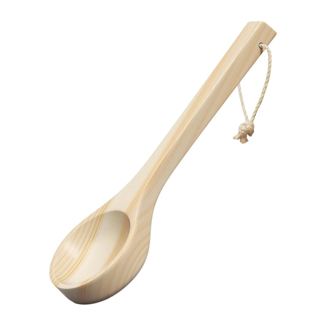 Cuchara de madera para sauna y spa, ergonómica, ligera y con agarre cómodo. Cucharón de madera para baño, sauna, baño de y spa.