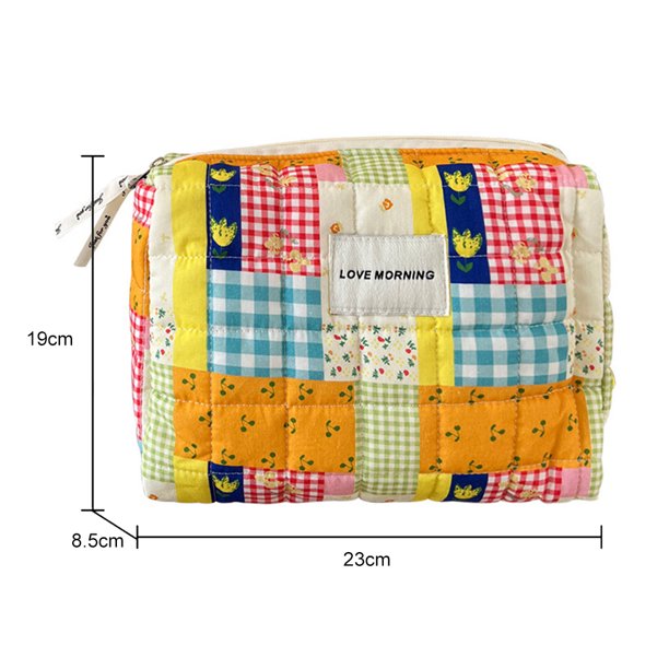 Bolsa de belleza de moda Ehuebsd de lavado acolchada Casual Lindo