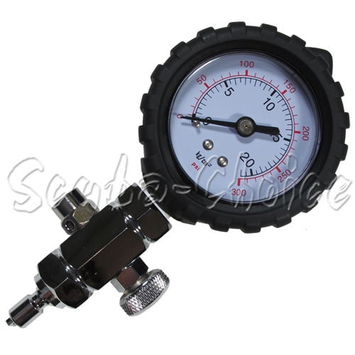 Scuba Choice 2" PSI Intermediate Pressure Gauge Checker and Release