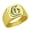 Gold, variant on RASTEEL Initial Royal Letter G Monogram Stainless Steel Signet Ring