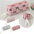 thumbnail image 3 of Sac Cosmétique Polyvalent avec Nœud, Trousse de Toilette portable, Étui pour Stylo, Rangement, 3 of 9