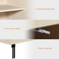 thumbnail image 6 of WAMPAT 31.5" Sideboard Buffet Cabinet with 2 Doors and Adjustable Shelves, Fluted Storage Cabinet, Modern Credenza Coffee Bar Wine Bar Table for Kitchen, Dining Room, Living Room, 6 of 6