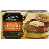 Sam's Choice Black Angus Chipotle Monterey Jack Beef Patties, 2 Lbs