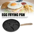 thumbnail image 3 of Nonstick Divided Grill Pan, Versatile Breakfast Grilling Pan with Iron Material, Effective Heat Conducting Skillet, Ideal for Frying Eggs, Burgers, Pancakes At Home, 3 of 7
