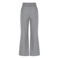 thumbnail image 5 of Sngxgn Womens Mid-Rise Stretch Pants Casual Work Pants(Grey,L), 5 of 6