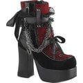 Black Vegan Leather/Velvet/Fishnet Overlay