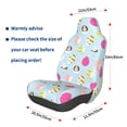 thumbnail image 3 of Fuzoiu Happy Easter Print Elastic Car Seat Covers, Seat Cover Protector,Universal Fit Interior Covers for Most Cars,Washable Seat Cover Non Slip for SUV,Sedan,Van, 3 of 5