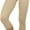 Beige, variant on Women's High Waisted Seamless Capri Leggings - Aqua - One Size