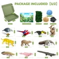 thumbnail image 4 of Set de juguetes LuciPaw de 33 piezas: kit diorama de animales de la selva tropical, 4 of 9