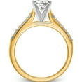 thumbnail image 2 of 14K Yellow Gold Lab Grown Diamond Si1/Si2, G H I, Peg Set Semi-Mount Eng Ring (Size 7) Made In India rm2779e-025-7ylg, 2 of 5