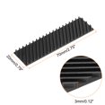 thumbnail image 2 of Uxcell Copper Heatsink 70x20x3mm W Thermal Pad Rubber Ring for M.2 SSD Cooler 1 Set, 2 of 6