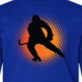 thumbnail image 4 of Inktastic Ice Hockey Silhouette Long Sleeve Youth T-Shirt, 4 of 5