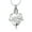 White, variant on Personalized Engrave Crystal Heart Cremation Pendant Small Urns For Ashes Keepsake Urn Necklace