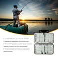 thumbnail image 4 of Shengyu Box Sealed Plastic Durable Reel Hooks Lure Baits Boxes Multifunctional Organizer Case BaitContainer Tools Equipment S Dark Green L Grey, 4 of 6