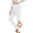 thumbnail image 2 of Sopiago Womens Fleece Lined Sherpa Leggings Winter Warm Thermal Thick Tights High Waisted Yoga Pants White,L, 2 of 4