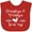 Red, variant on Inktastic Grandma and Grandpa Love Me- Heart Grandchild Boys or Girls Baby Bib